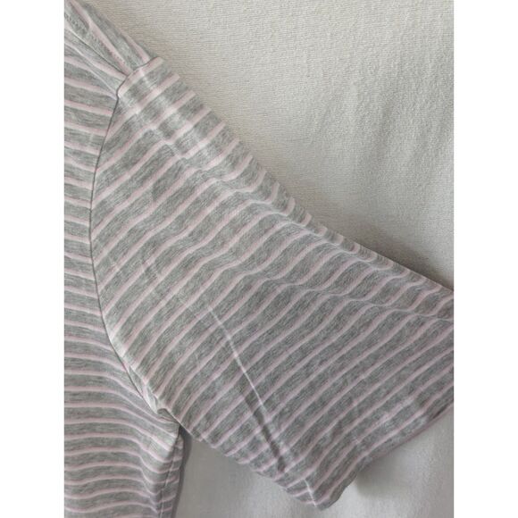 Y2K Ralph Lauren Polo Golf Polo Shirt Gray and Pink Striped Size XL - Picture 6 of 7